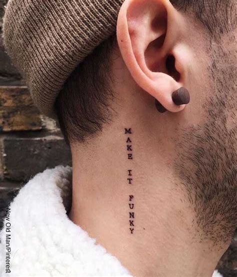 tatuajes en el cuello frases|tattoo en el cuello hombre.